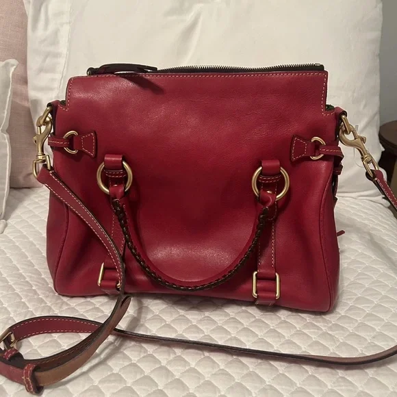 Dooney & Bourke Rich Burgundy Satchel - Picture 4 of 4